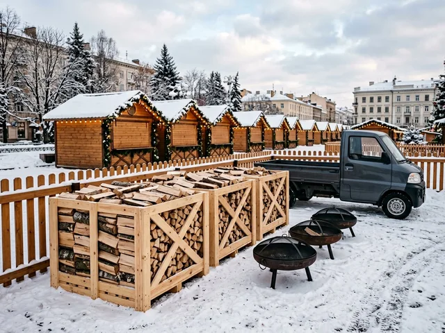 Дрова для ярмарок и городских праздников в Истре